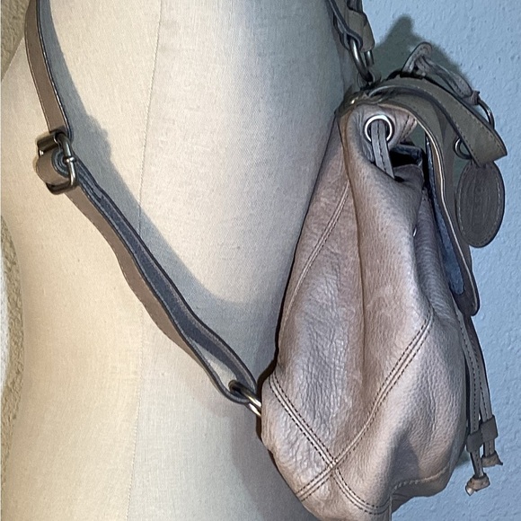 Grey leather Fossil Back Pack main image 5